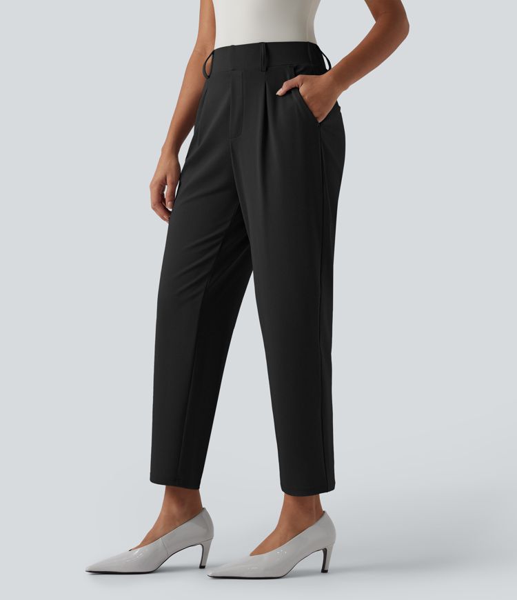 Halara Flex™ High Waisted Tapered Work Trousers with Pockets