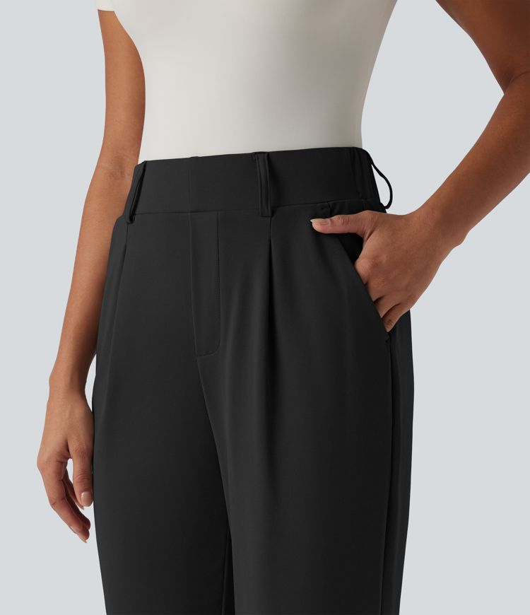 Halara Flex™ High Waisted Tapered Work Trousers with Pockets