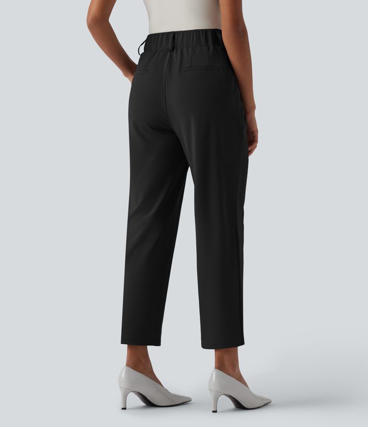 Halara Flex™ High Waisted Tapered Work Trousers with Pockets