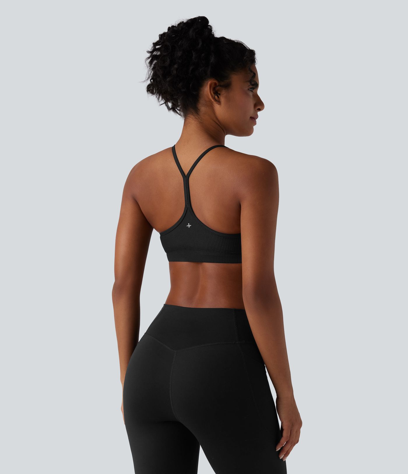 2-Piece One Shoulder Long Sleeve Thumb Hole Ruched Casual Sports Top