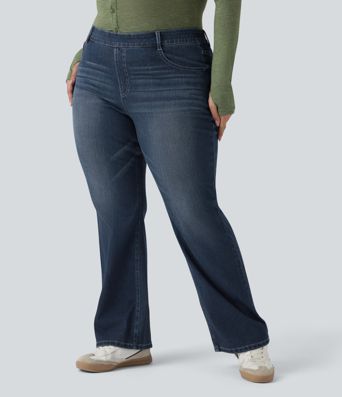 Distressed Denim Dark Blue