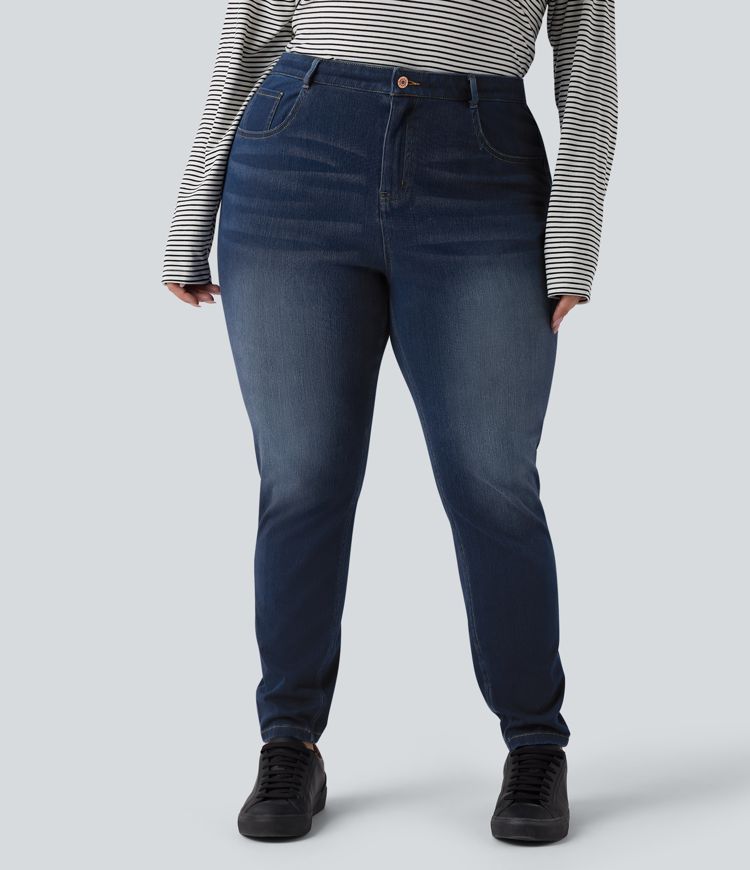 Halara Flex™ - Lässige Jeans aus Baumwolle mit hohem Bund und mehreren Taschen - skinny fit