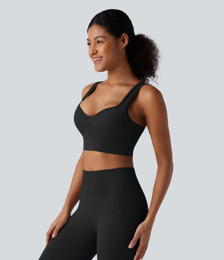 OneForm Seamless Flow urheilurintaliivit joogaan – saumattomat, kevyt tuki, push-up, muotoillut kupit, lämmittävä