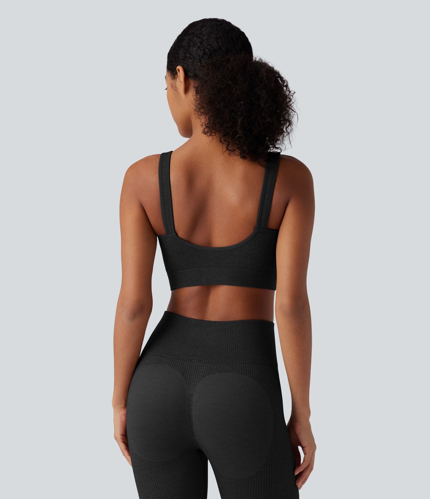 OneForm Seamless Flow urheilurintaliivit joogaan – saumattomat, kevyt tuki, push-up, muotoillut kupit, lämmittävä