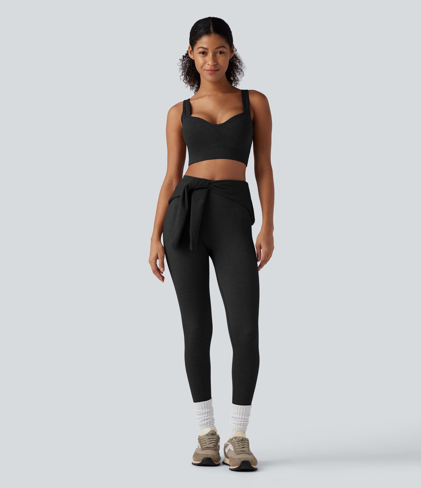 OneForm Seamless Flow urheilurintaliivit joogaan – saumattomat, kevyt tuki, push-up, muotoillut kupit, lämmittävä