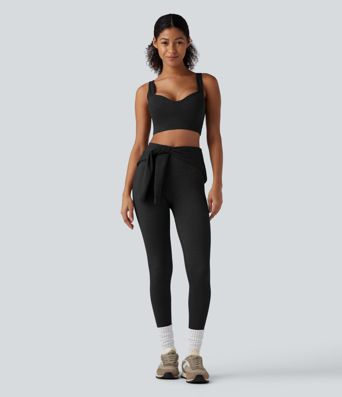 OneForm Seamless Flow urheilurintaliivit joogaan – saumattomat, kevyt tuki, push-up, muotoillut kupit, lämmittävä