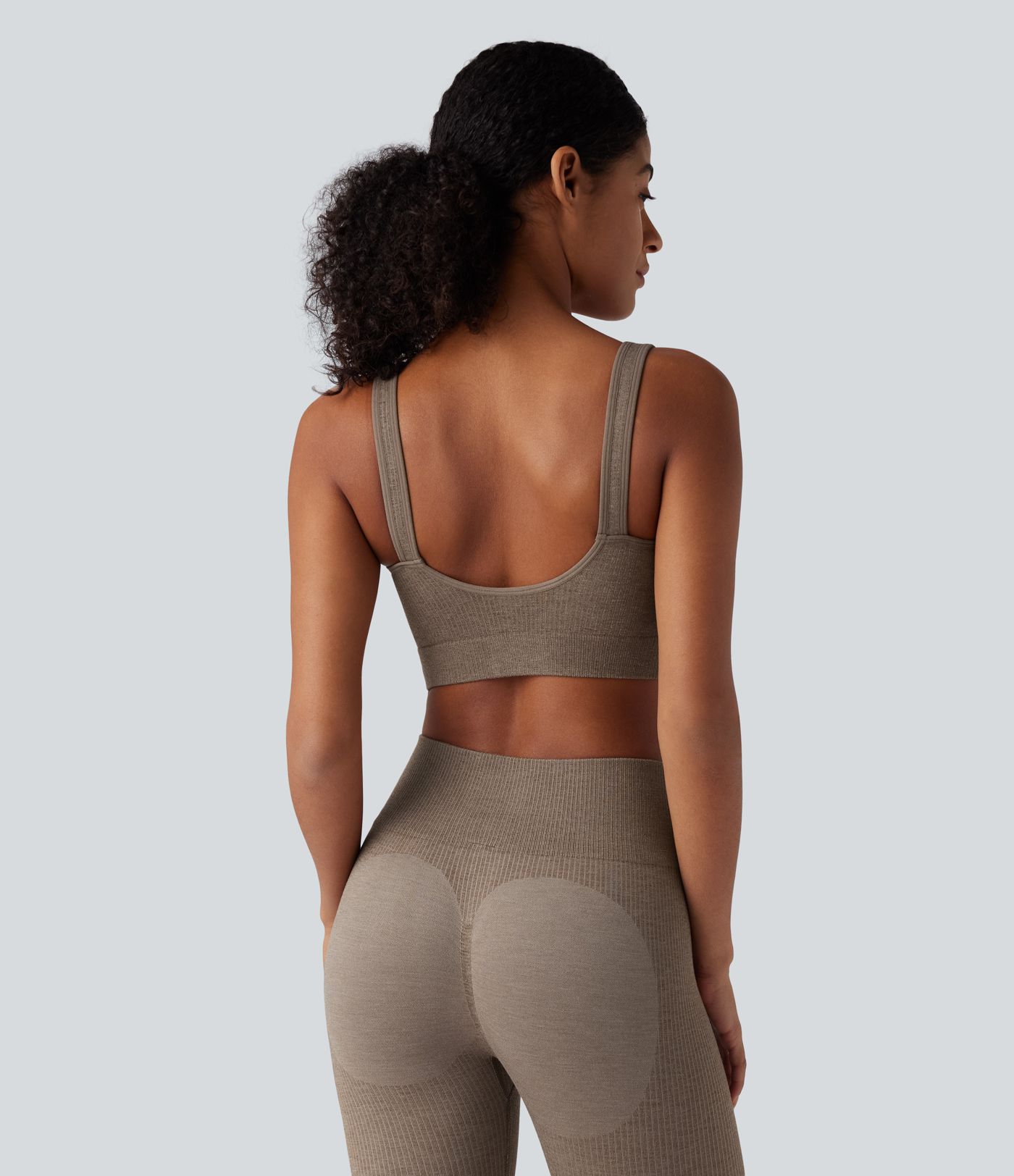 OneForm Seamless Flow Brassière de sport push-up chaude yoga à maintien léger avec bonnets moulés