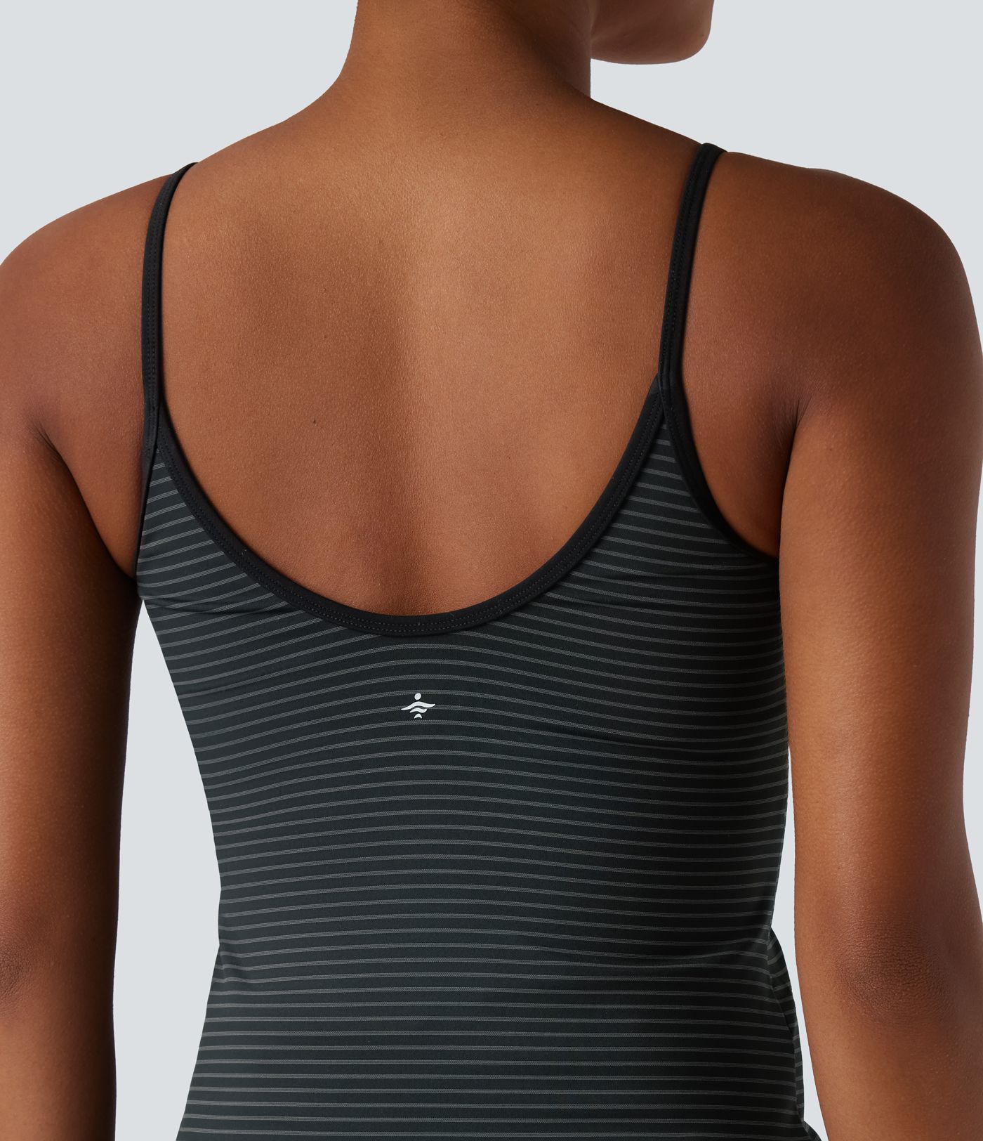 U Neck Stripe Yoga Tank Top