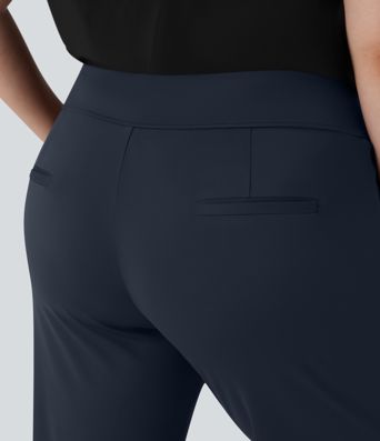 Plus Size Halara Flex™ DayStretch High Waisted Work Flare Pants with Side Zip Pockets