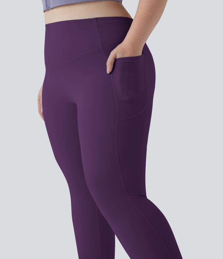 Halara UltraSculpt™ High Waisted Scrunch Butt Lifting Tummy Control Pocket Shaping Training Plus Size Leggings