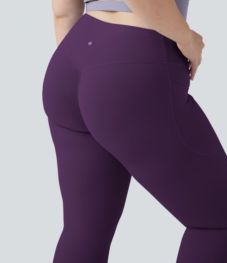 Halara UltraSculpt™ High Waisted Scrunch Butt Lifting Tummy Control Pocket Shaping Training Plus Size Leggings