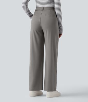 Halara Flex™ DayStretch High Waisted Slim Straight Leg Work Pants with Pockets