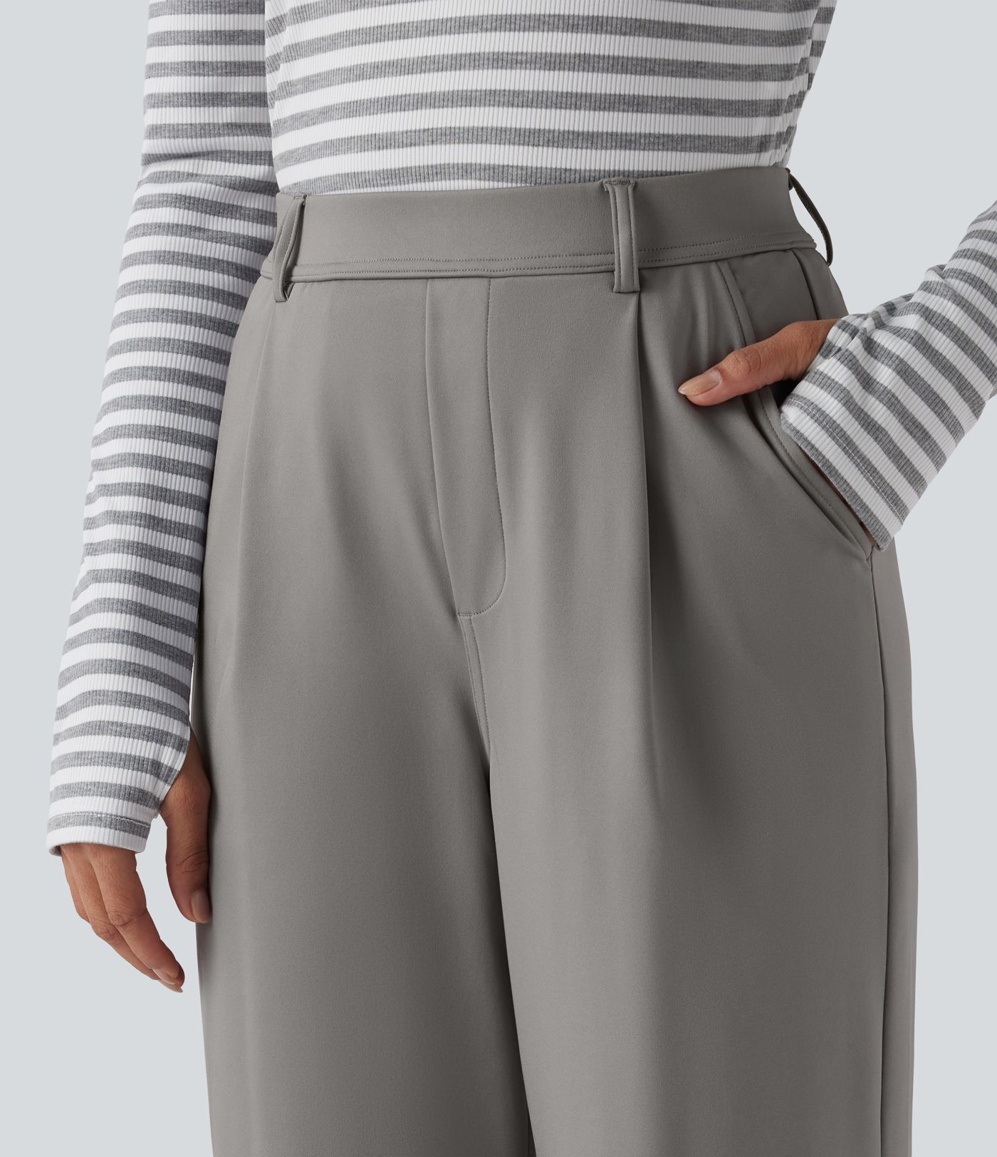 Halara Flex™ DayStretch High Waisted Slim Straight Leg Work Pants with Pockets