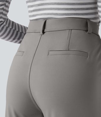 Halara Flex™ DayStretch High Waisted Slim Straight Leg Work Pants with Pockets