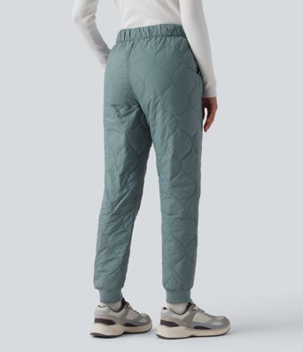 Joggers matelassés taille mi-haute pour le camping, avec poches