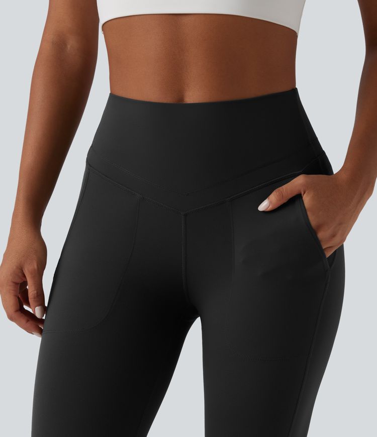Halara UltraSculpt™ High Waisted Tummy Control Yoga 7/8 Leggings with Pockets