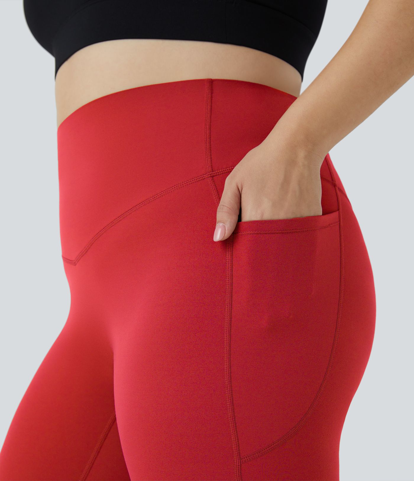 Halara UltraSculpt™ SoCinched Legging Sculptant Taille Haute Contrôle du Ventre avec Poches pour Grandes Tailles