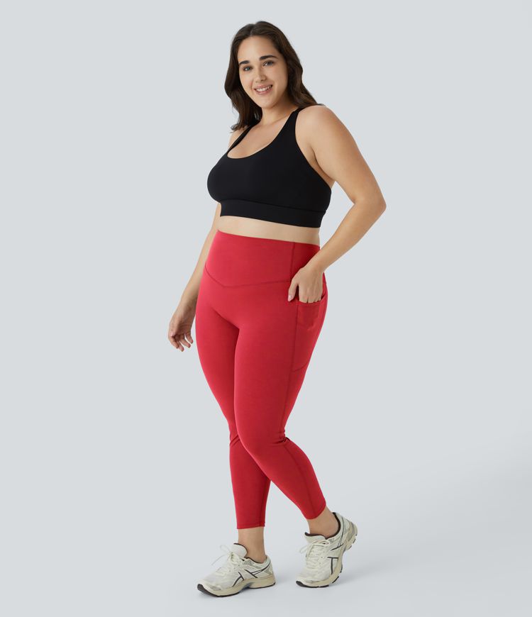 Halara UltraSculpt™ SoCinched Legging Sculptant Taille Haute Contrôle du Ventre avec Poches pour Grandes Tailles