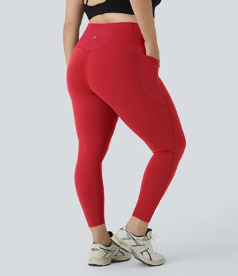 Halara UltraSculpt™ SoCinched Legging Sculptant Taille Haute Contrôle du Ventre avec Poches pour Grandes Tailles