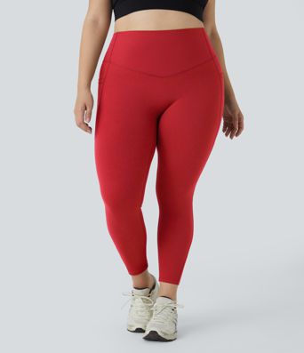 Halara UltraSculpt™ SoCinched Legging Sculptant Taille Haute Contrôle du Ventre avec Poches pour Grandes Tailles