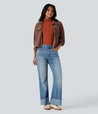 Halara HeatCore Turtleneck Long Sleeve Thumb Hole Casual Warming Top