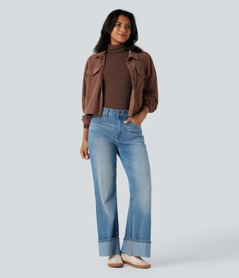 Halara HeatCore Turtleneck Long Sleeve Thumb Hole Casual Warming Top