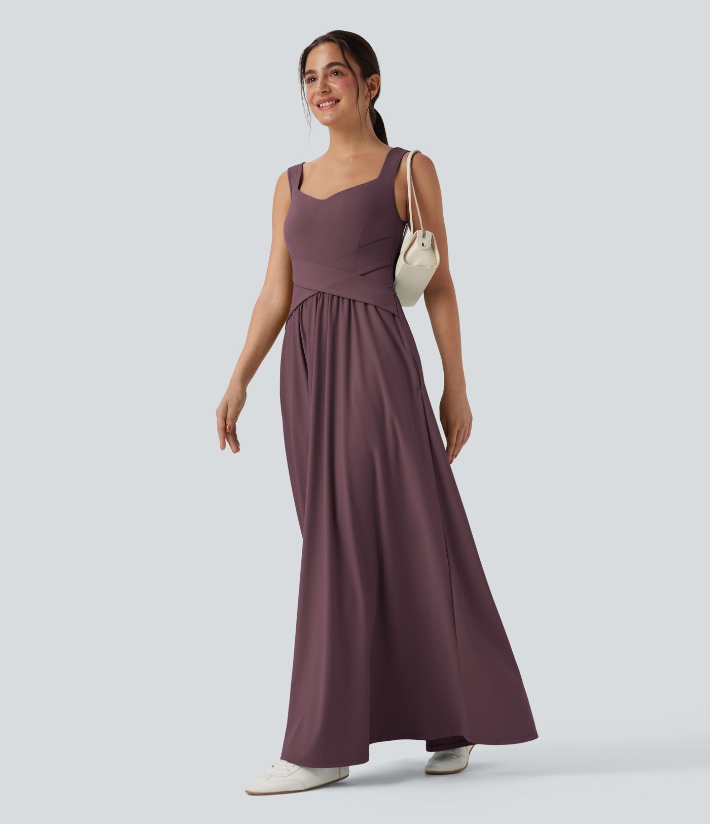 Flowy Maxi Casual Dress with Pockets