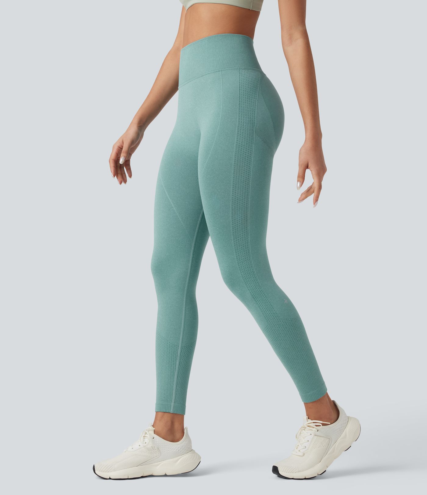 Nahtlose Passform Hohe Taille Bauchkontrolle Po-Lifting Yoga-Leggings