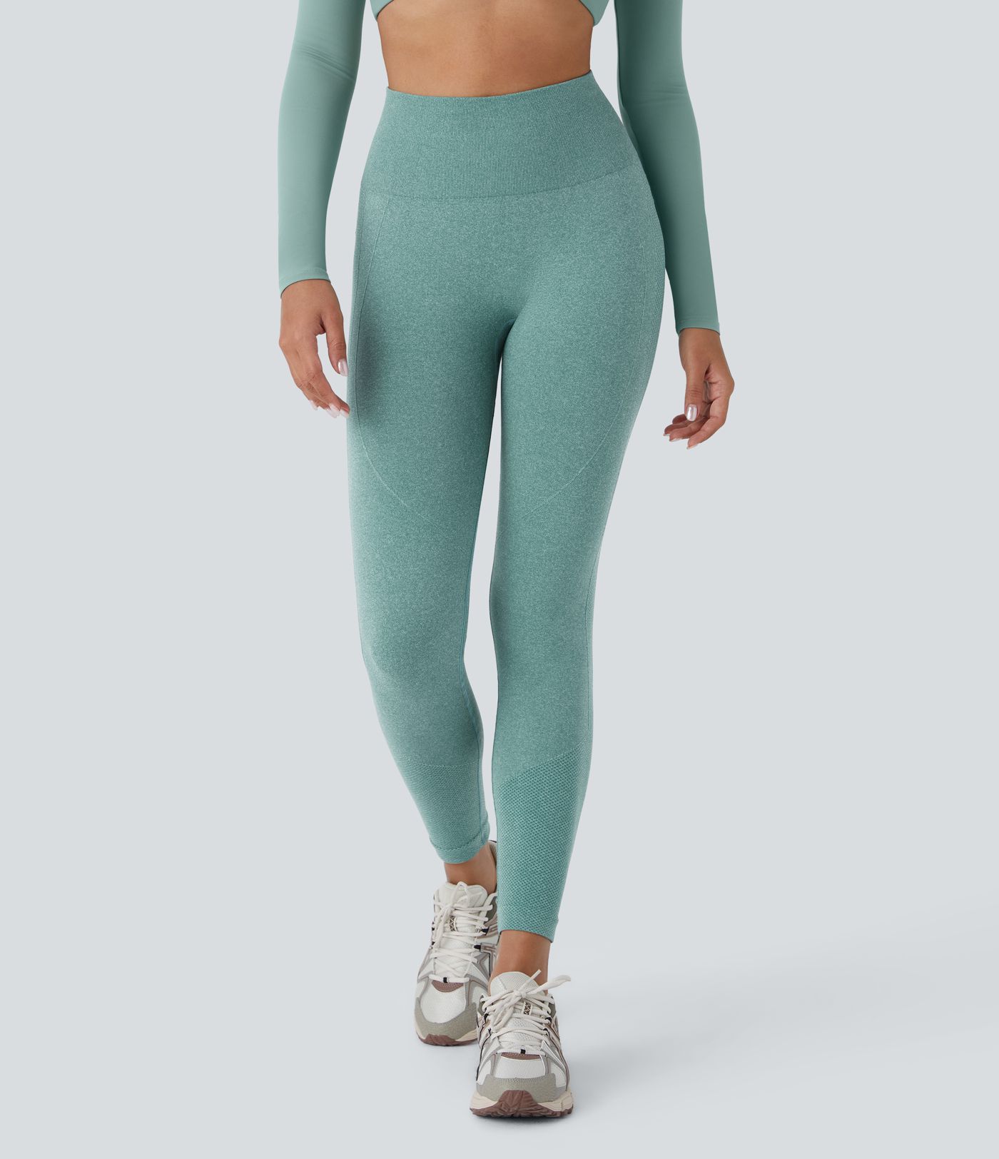Seamless Flow High Waisted Tummy Control Butt Lifting Yoga Leggings