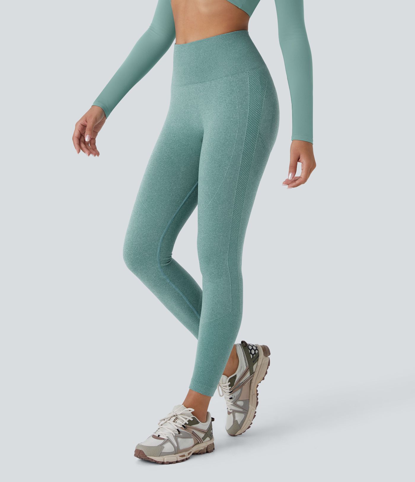 Seamless Flow High Waisted Tummy Control Butt Lifting Yoga Leggings