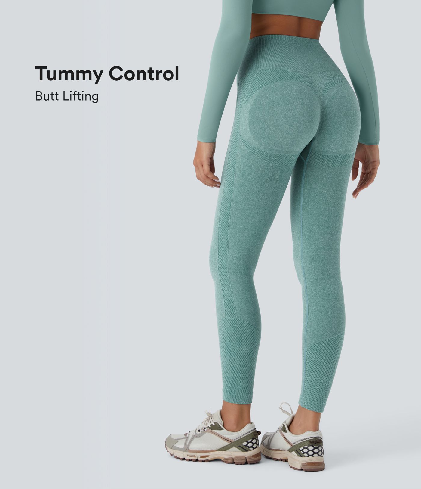 Seamless Flow High Waisted Tummy Control Butt Lifting Yoga Leggings