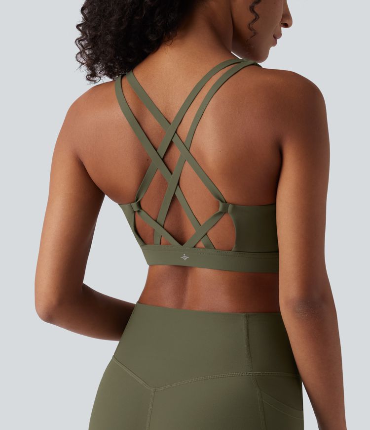 Halara UltraSculpt™ Low Support Push-Up Yoga Sports Bra-D/DD/DDD/F Cups