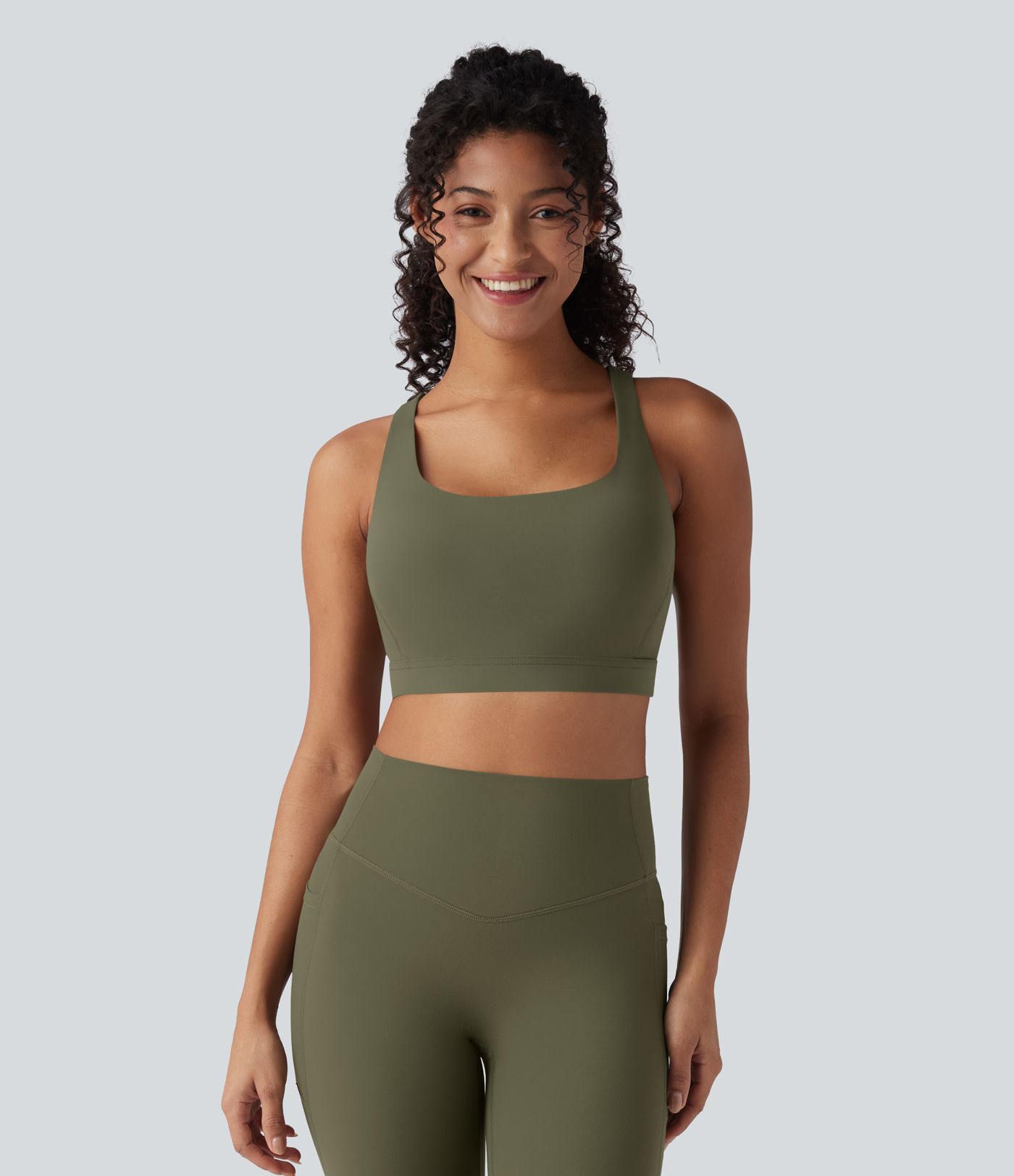 Halara UltraSculpt™ Low Support Push-Up Yoga Sports Bra-D/DD/DDD/F Cups