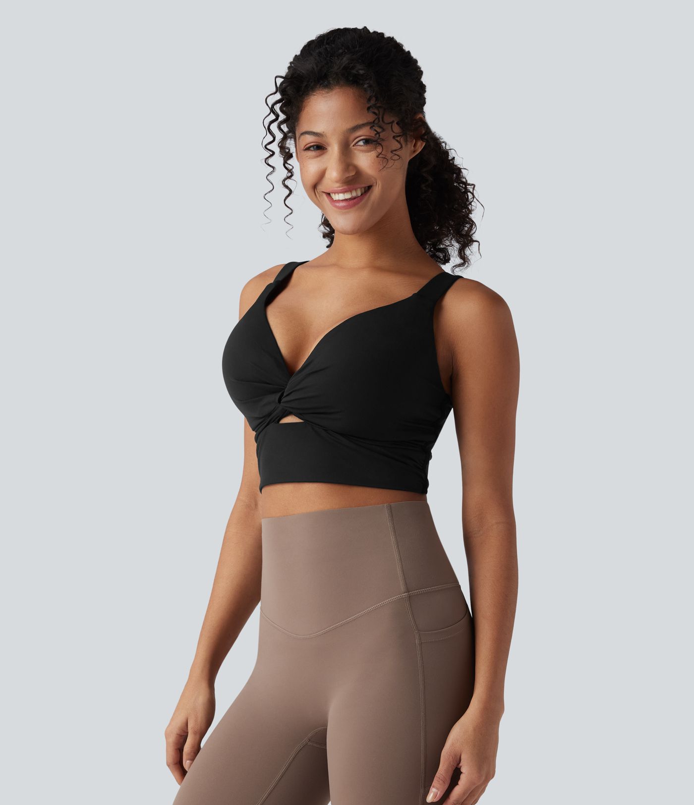 Halara UltraSculpt™ Low Support Push-Up Yoga Sports Bra D-F Cups