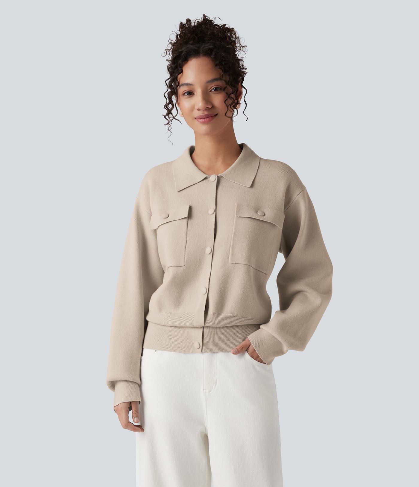 Pocket Long Sleeve Casual Jumper Pocket Long Sleeve Casual Jumper
