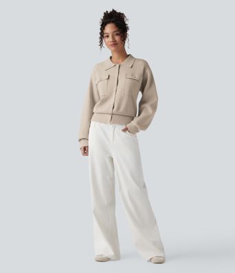 Pocket Long Sleeve Casual Jumper Pocket Long Sleeve Casual Jumper