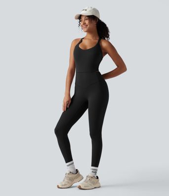 Halara UltraSculpt™ Tummy Control Training Jumpsuit with Pockets-Easy Peezy Edition DD-F Cups