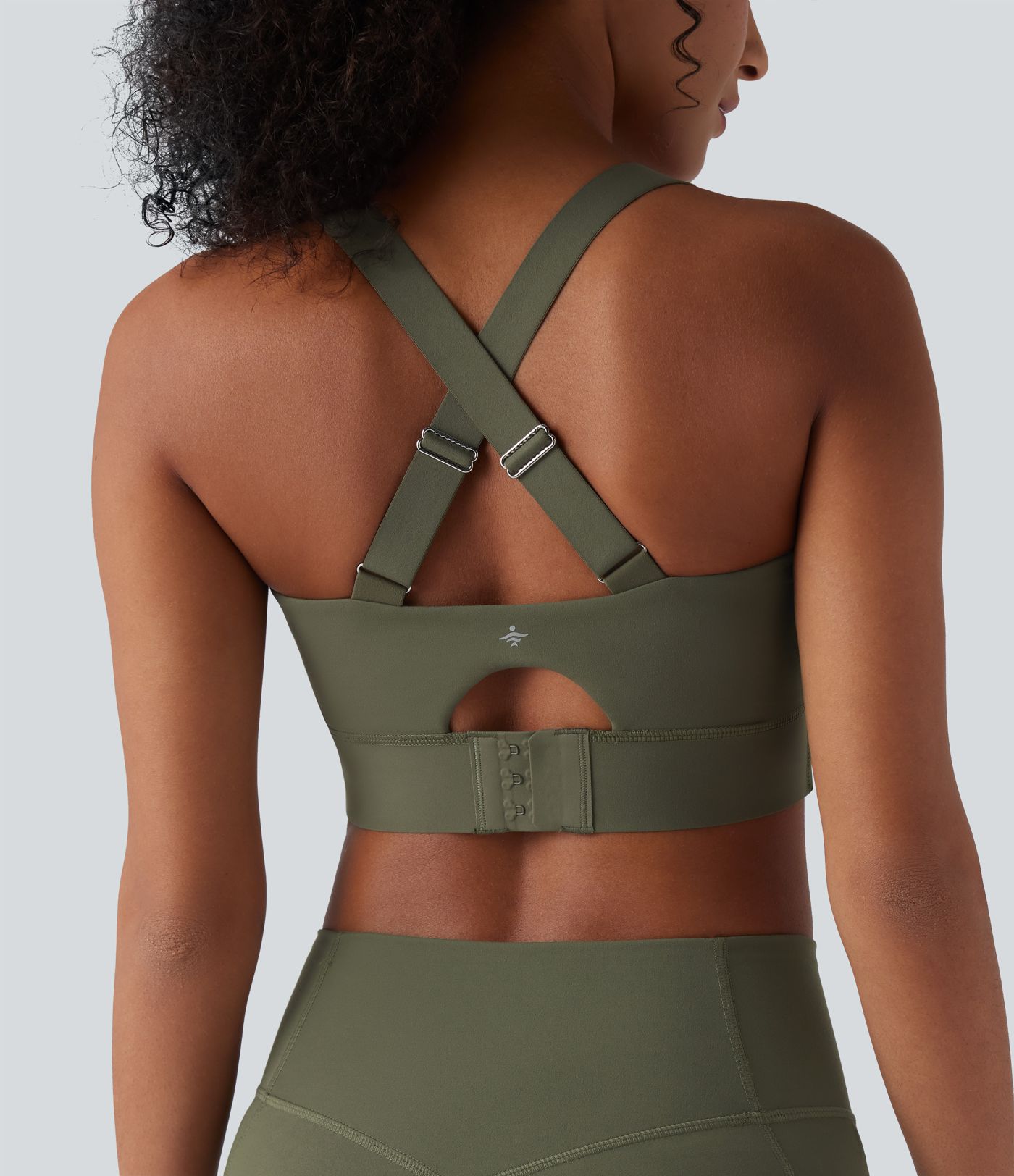 Halara UltraSculpt™ Medium Support Push-Up Crisscross Adjustable Straps Training Sports Bra