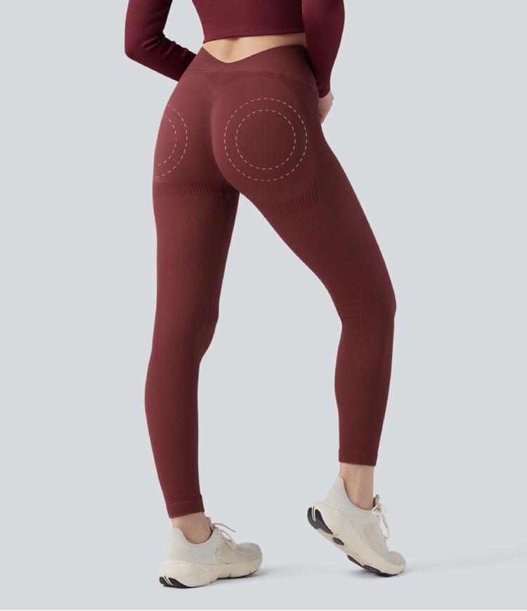 Leggings de yoga taille haute sans coutures