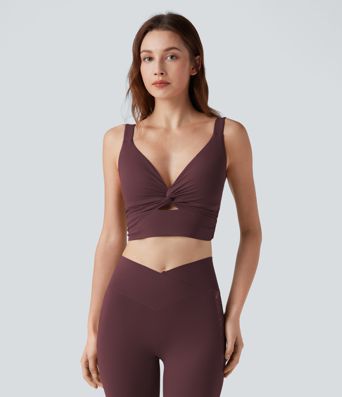 Halara UltraSculpt™ Light Support Molded Cups Push-Up Yoga Sports Bra