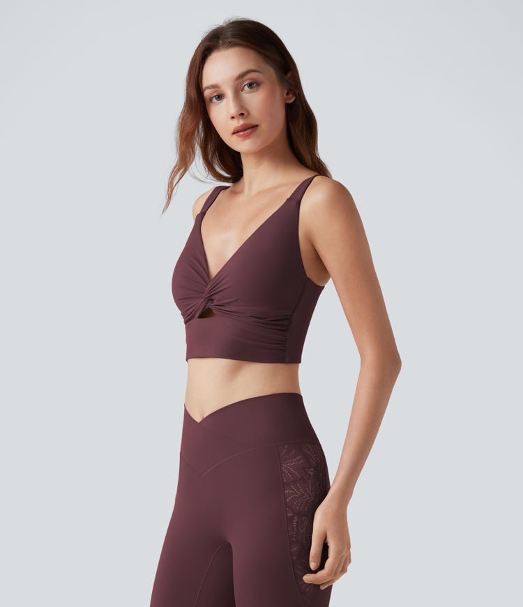 Halara UltraSculpt™ Light Support Molded Cups Push-Up Yoga Sports Bra