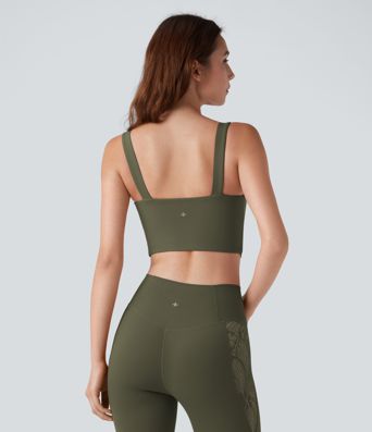 Halara UltraSculpt™ Light Support Molded Cups Push-Up Yoga Sports Bra