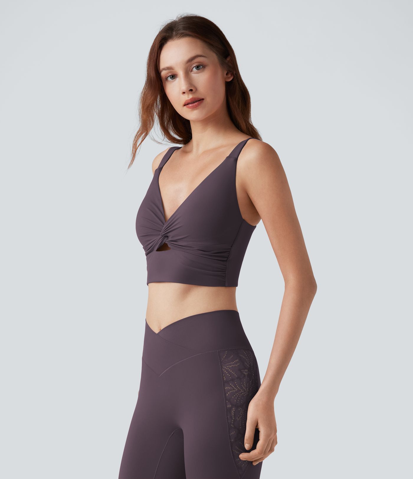 Halara UltraSculpt™ Light Support Molded Cups Push-Up Yoga Sports Bra