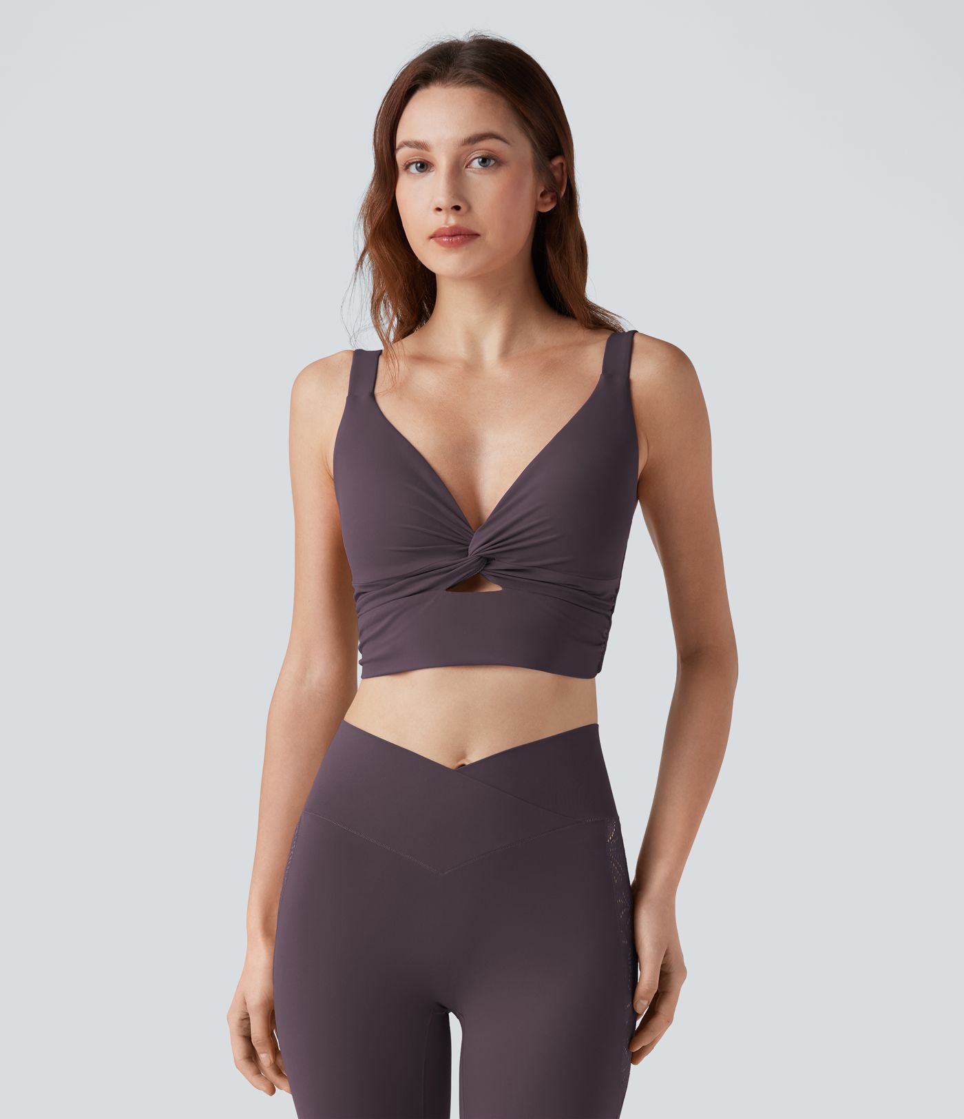 Halara UltraSculpt™ Light Support Molded Cups Push-Up Yoga Sports Bra