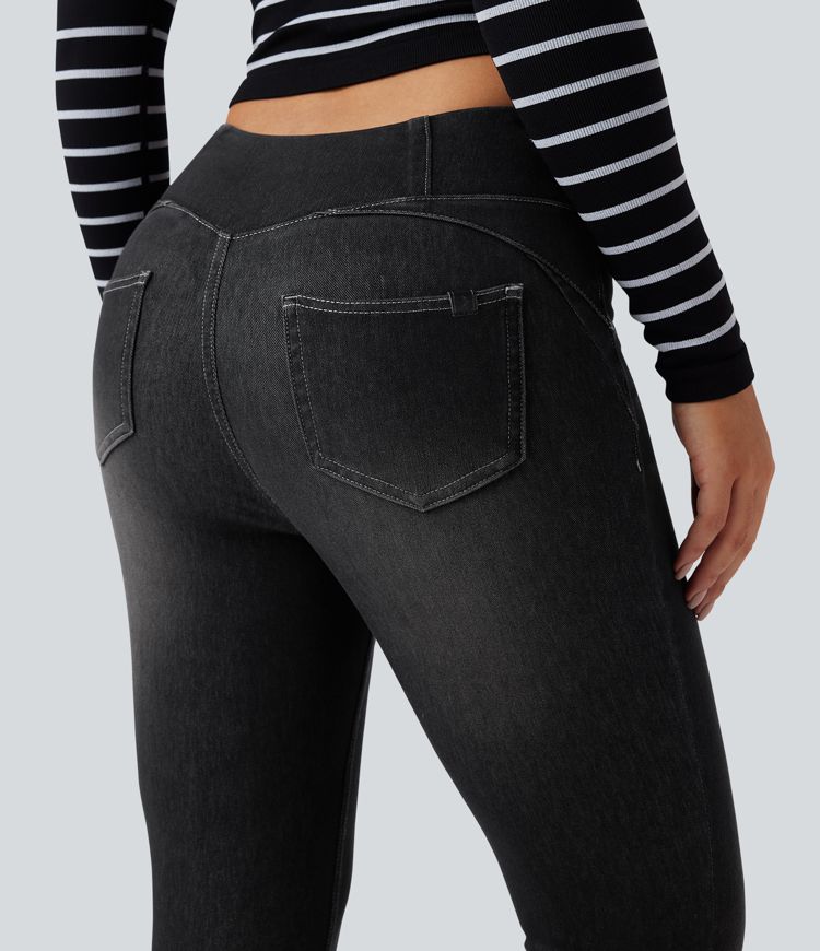 Halara Flex™ High Waisted 7/8 Casual Denim Leggings with Pockets