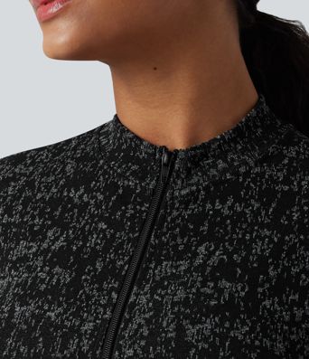 OneForm Seamless Flow chaqueta de yoga con cremallera, mangas largas y aberturas para el pulgar