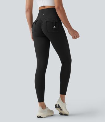 Halara UltraSculpt™ High Waisted Tummy Control Booty Scrunch Training Leggings with Pockets
