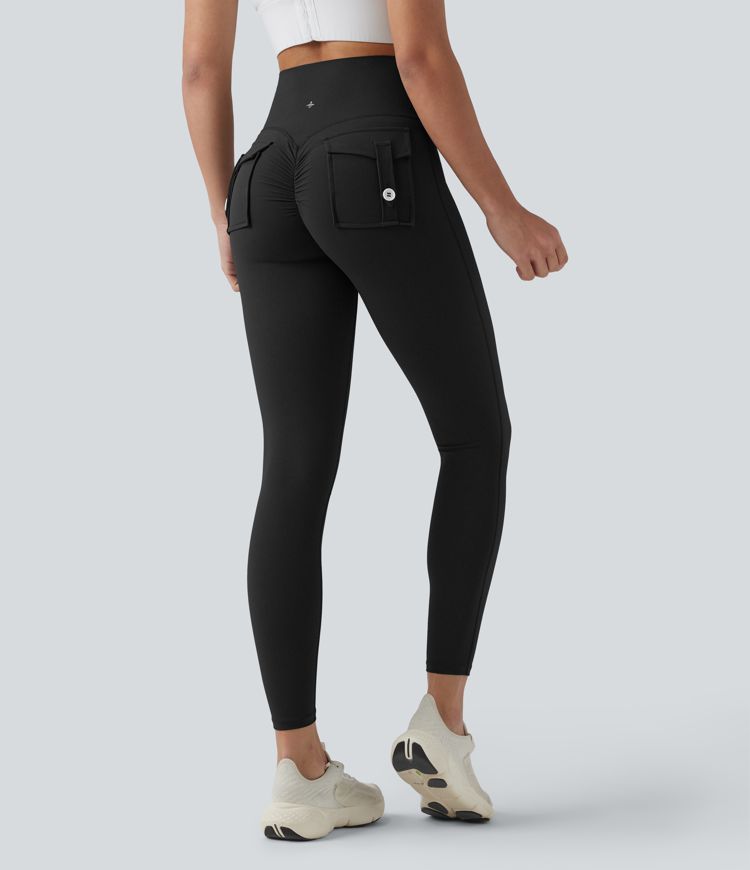 Halara UltraSculpt™ High Waisted Tummy Control Booty Scrunch Training Leggings with Pockets