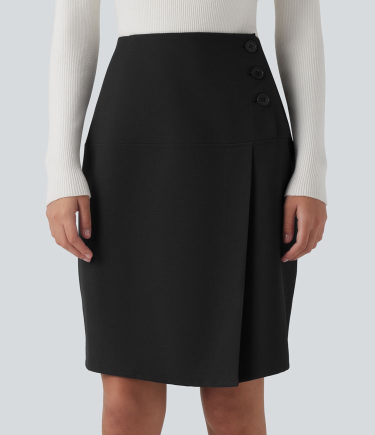 Hochgeschnittener Mini-Bleistiftrock für das Büro