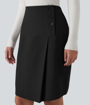 Hochgeschnittener Mini-Bleistiftrock für das Büro